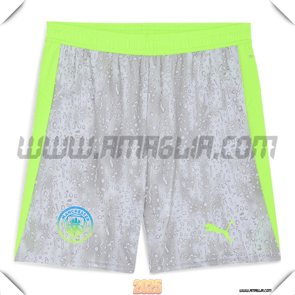 Terzo Pantaloncini Manchester City 2025 2026 Grigio