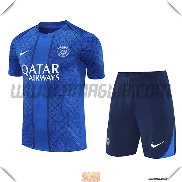 Kit Maglia Allenamento PSG Blu 2025 2026