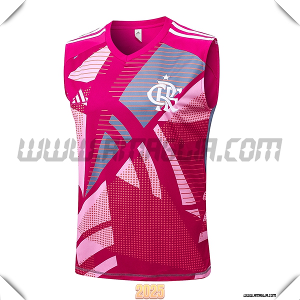 Canotta Allenamento Flamengo Rosa/Grigio 2025 2026