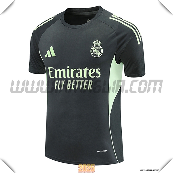 Maglietta Allenamento Real Madrid Nero/Verde 2025 2026 -03