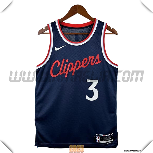 Maglia Los Angeles Clippers (PAUL #3) 2025/26 blu navy