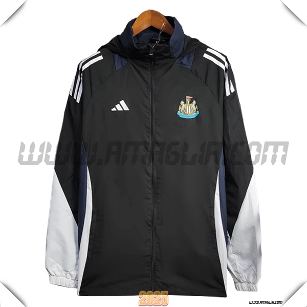 Giacca A Vento Newcastle United Nero/Bianco 2025 2026