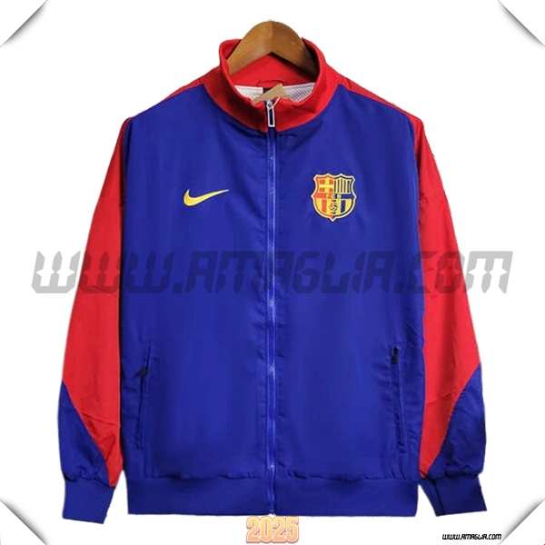 Giacca A Vento FC Barcellona Rosso/Blu 2025 2026 -02