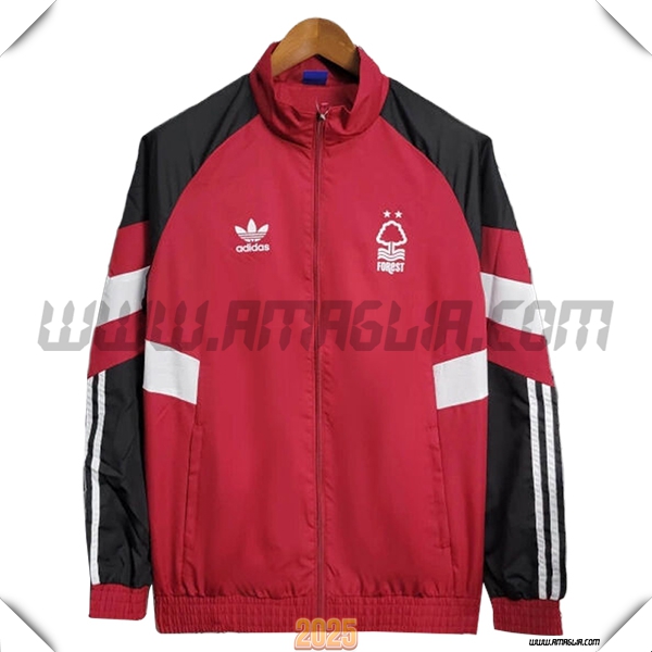 Giacca A Vento Nottingham Forest Rosso/Nero/Bianco 2025 2026