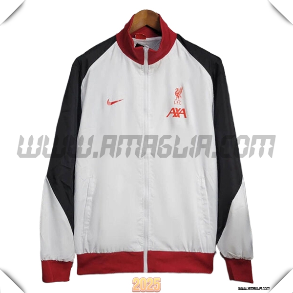 Giacca A Vento FC Liverpool Bianco/Nero/Rosso 2025 2026