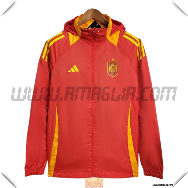 Giacca A Vento Spagna Rosso/Giallo 2025 2026