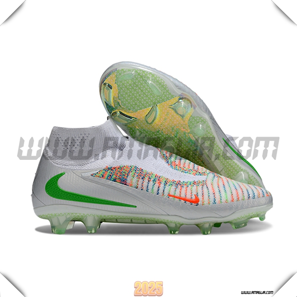 Nike Scarpe Da Calcio Phantom GX III Elite FG Grigio/Verde/Arancia