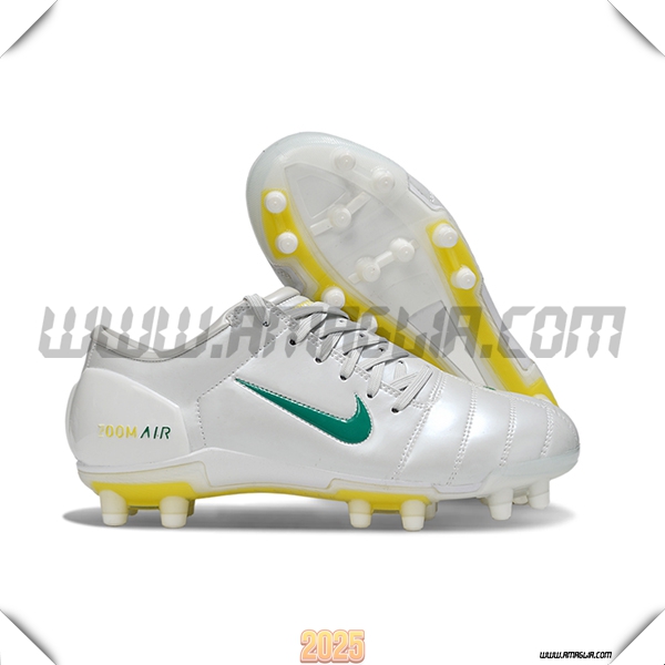 Nike Scarpe Da Calcio T90 FG Grigio/Verde/Giallo