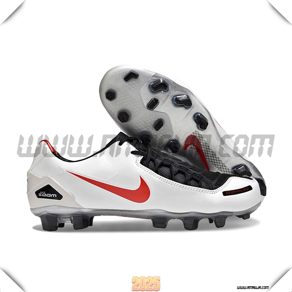 Nike Scarpe Da Calcio TOTAL 90 LASER FG Bianco/Rosso