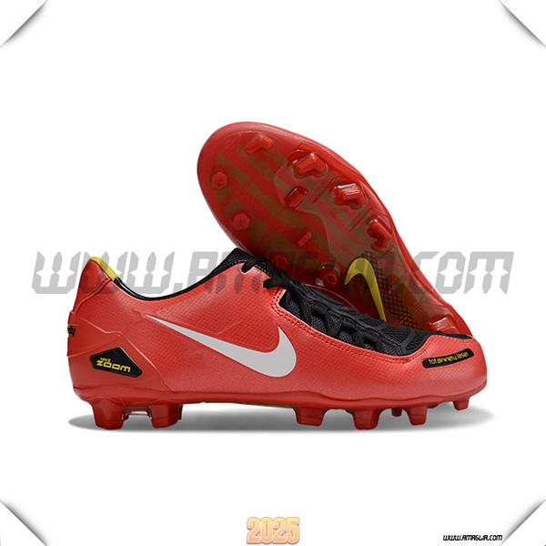 Nike Scarpe Da Calcio TOTAL 90 LASER FG Rosso/Bianco