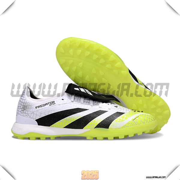 Adidas Scarpe Da Calcio PREDATOR LEAGUE FT TURF Bianco/Verde/Nero