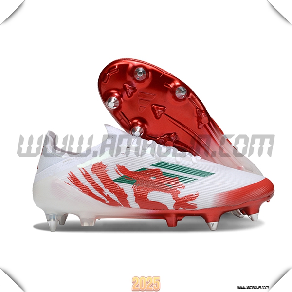 Adidas Scarpe Da Calcio F50 Elite SG Bianco/Rosso/Verde
