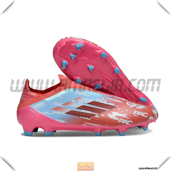 Adidas Scarpe Da Calcio F50 Elite Laceless FG Rosso/Blu/Rosa