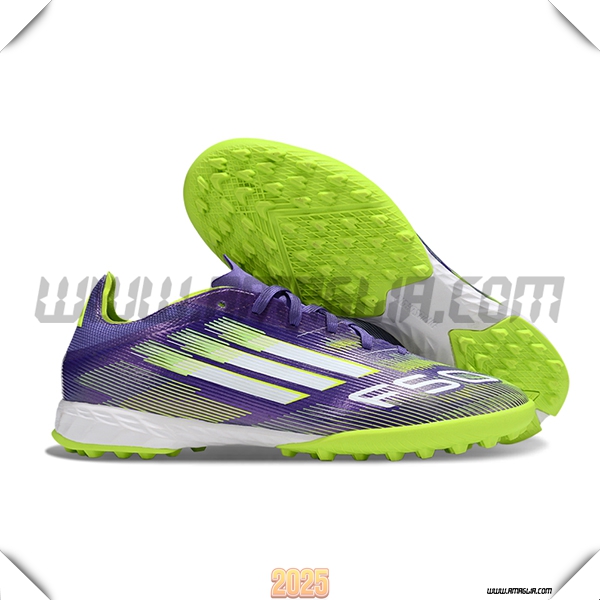 Adidas Scarpe Da Calcio F50 PRO TF viola/Verde/Bianco -02
