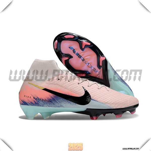 Nike Scarpe Da Calcio Air Zoom Mercurial Superfly IIX Elite FG Rosa/Nero/Blu