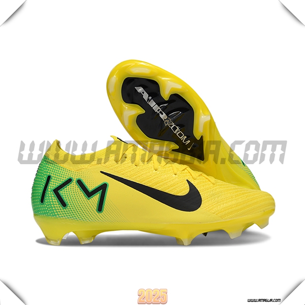 Nike Scarpe Da Calcio AIR Zoom Mercurial Vapor 16 Elite XXV FG Giallo/Verde/Nero
