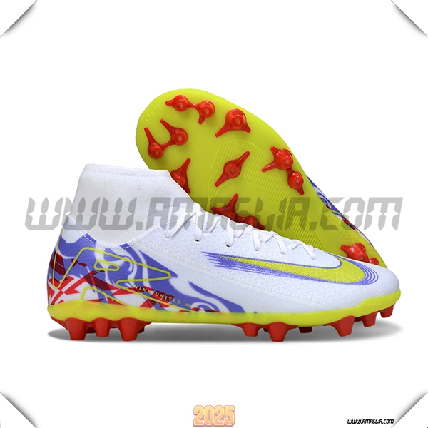 Nike Scarpe Da Calcio Mercurial Superfly 10 Academy Bianco/Verde/viola/Rosso