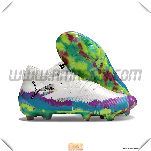 PUMA Scarpe Da Calcio FUTURE 8 ULTIMATE FG/AG Bianco/viola/Blu/Verde