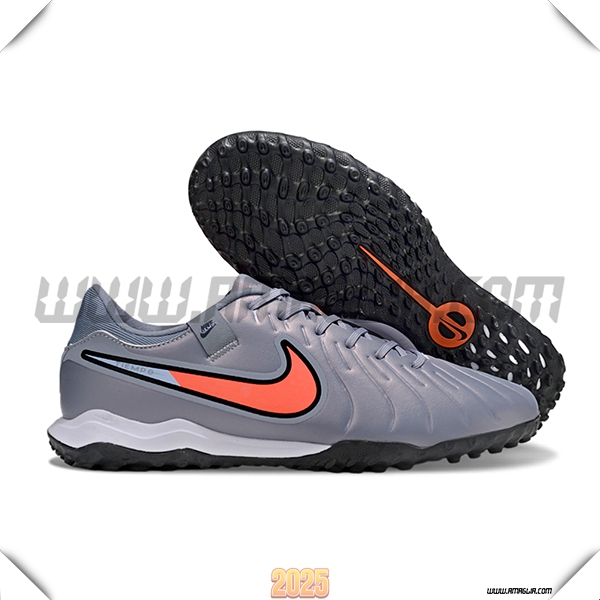 Nike Scarpe Da Calcio Tiempo Legend X Academy TF Grigio/Arancia