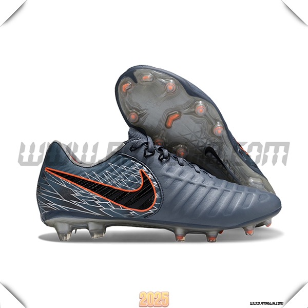 Nike Scarpe Da Calcio Tiempo Legend VII Elite LUXE FG Grigio/Nero/Arancia