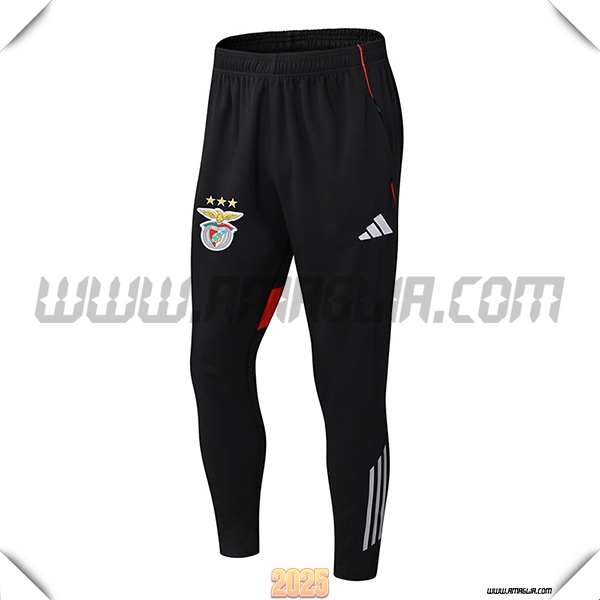 Pantaloni Allenamento Benfica Nero/Rosso/Bianco 2025 2026