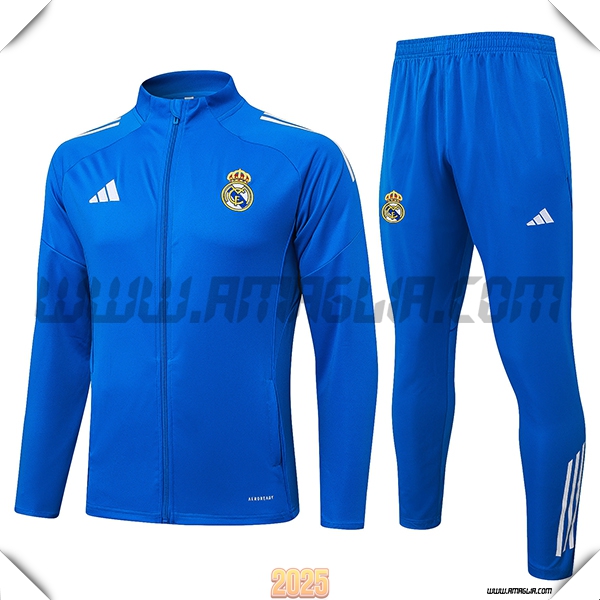 Tuta Calcio Giacca Real Madrid Blu 2025 2026