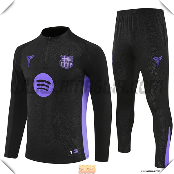 Tuta Calcio FC Barcellona Nero/viola 2025 2026 -02
