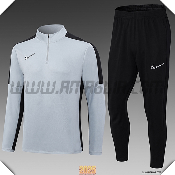 Tuta Calcio Nike Bambino Grigio/Nero 2025 2026