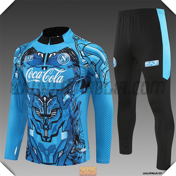 Tuta Calcio SSC Napoli Bambino Blu/Nero 2025 2026