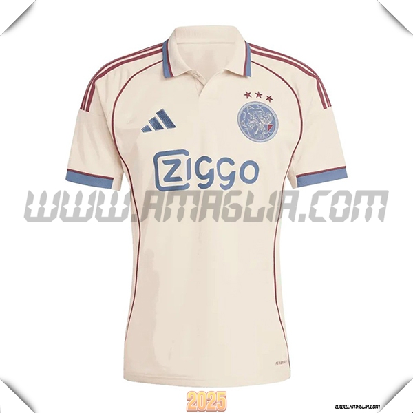 Nuovo Maglia da AFC Ajax Terzo 2025 2026 Beige