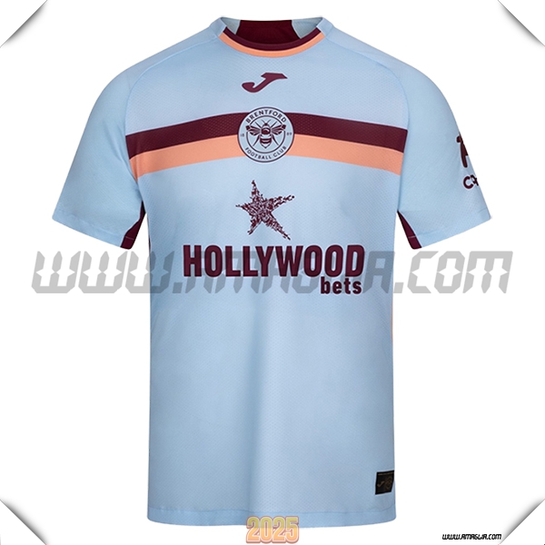 Nuovo Maglia da Brentford Terzo 2025 2026 Azzurro chiaro