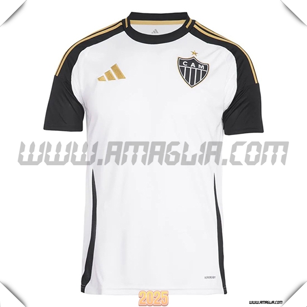 Nuovo Maglia da Atletico Mineiro Seconda 2025 2026 Bianco/Nero