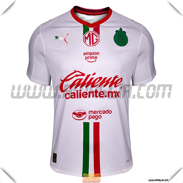 Nuovo Maglia da Chivas Seconda 2025 2026 Bianco