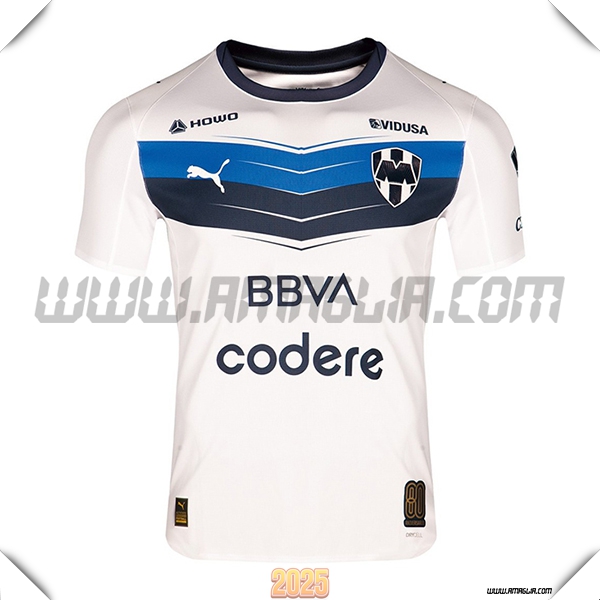 Nuovo Maglia da Monterrey Seconda 2025 2026 Bianco