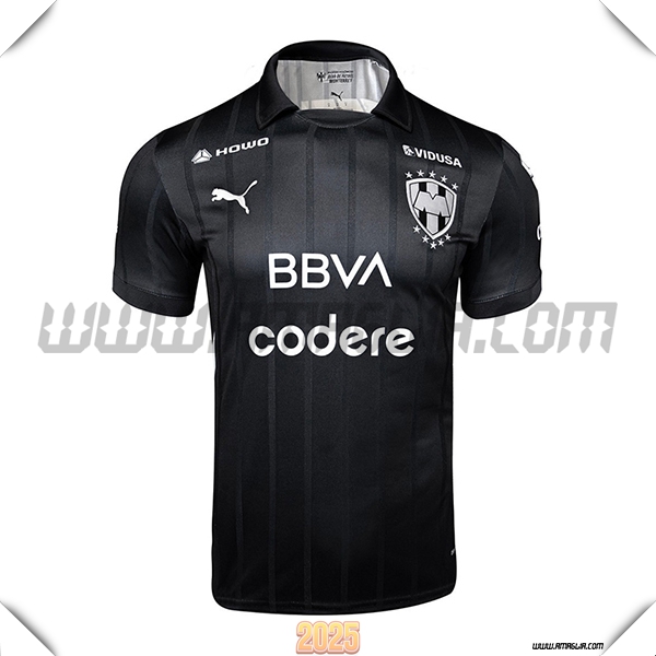 Nuovo Maglia da Monterrey Terzo 2025 2026 Nero