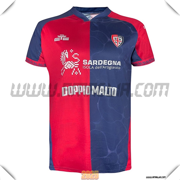 Nuovo Maglia da Cagliari Prima 2025 2026 Rosso/Blu