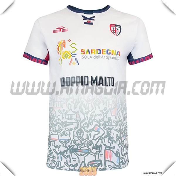 Nuovo Maglia da Cagliari Seconda 2025 2026 Bianco