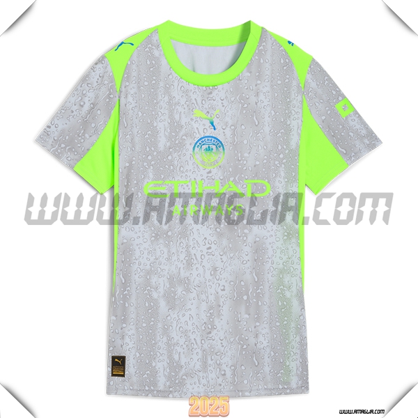 Nuovo Maglia da Manchester City Donne Terzo 2025 2026 Grigio