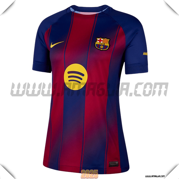 Nuovo Maglia da FC Barcellona Donne Prima 2025 2026 Rosso/Blu