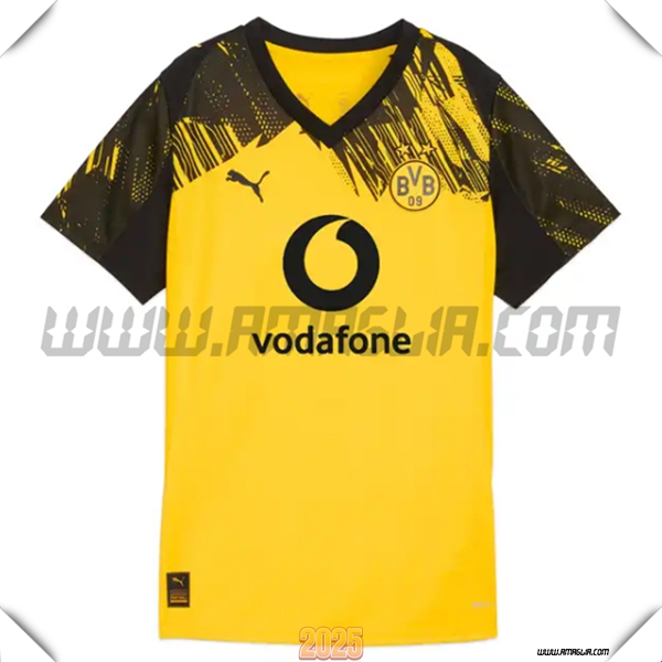 Nuovo Maglia da Dortmund BVB Donne Prima 2025 2026 GIALLO/Nero