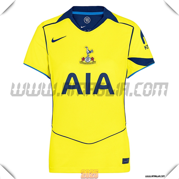 Nuovo Maglia da Tottenham Hotspurs Donne Terzo 2025 2026 GIALLO