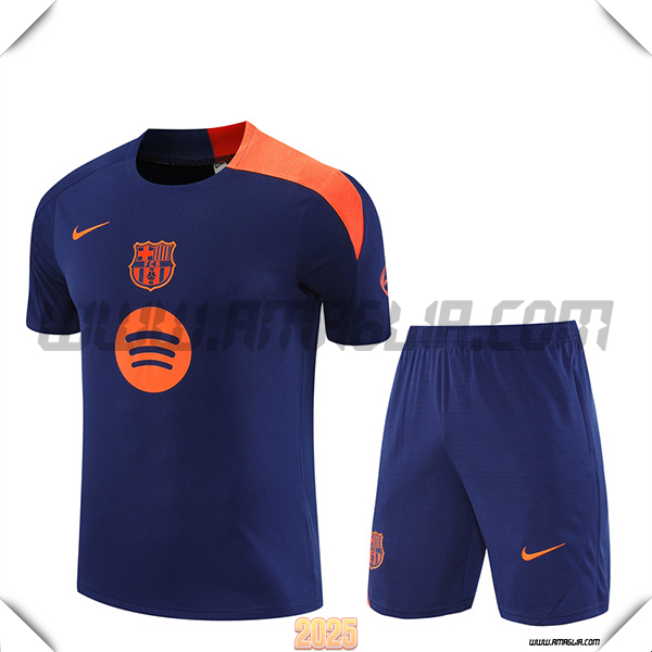 Kit Maglia Allenamento FC Barcellona viola/Arancia 2025 2026