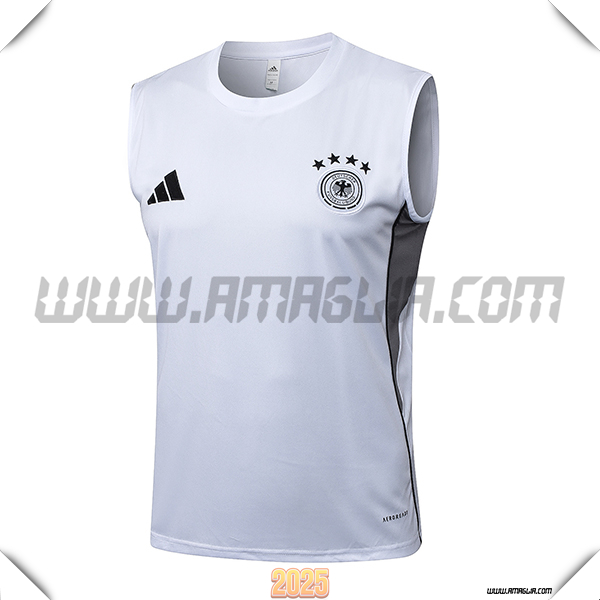 Canotta Allenamento Germania Bianco/Grigio 2025 2026