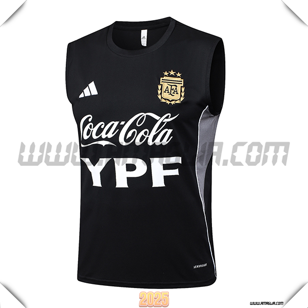 Canotta Allenamento Argentina Nero/Grigio 2025 2026