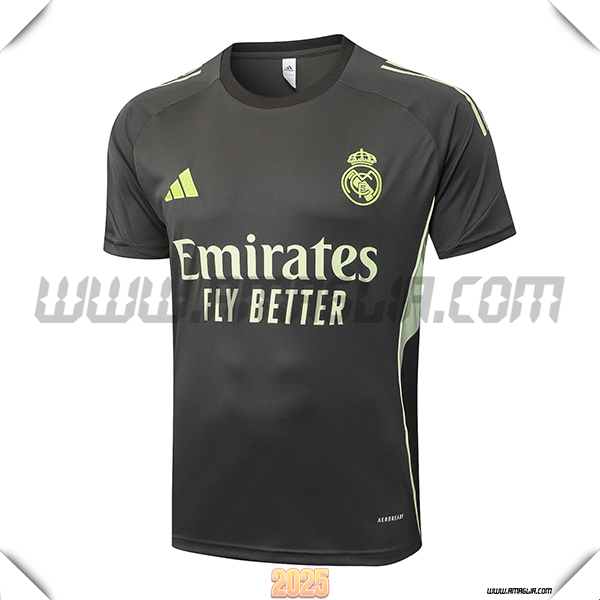 T Shirt Allenamento Real Madrid Grigio/Verde 2025 2026