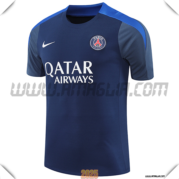 T Shirt Allenamento PSG Blu Reale 2025 2026
