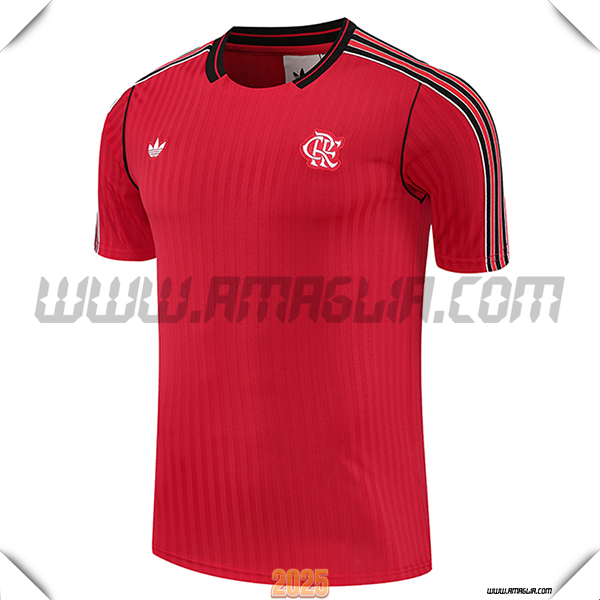 T Shirt Allenamento Flamengo Rosso/Nero 2025 2026 -02