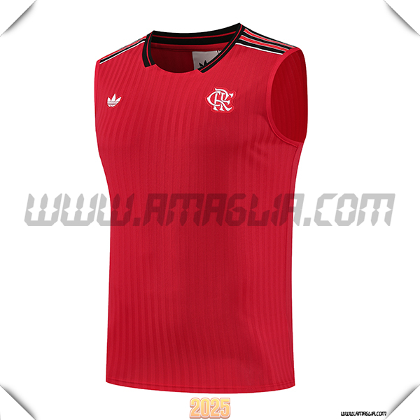 Canotta Allenamento Flamengo Rosso/Nero 2025 2026