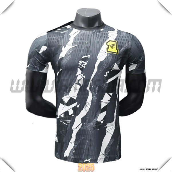 T Shirt Allenamento Al-Ittihad Grigio/Bianco 2025 2026