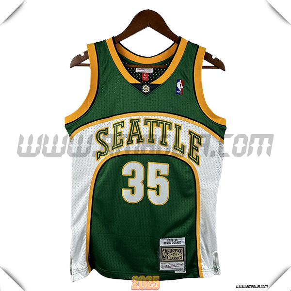 Maglia Oklahoma City Thunder (DURANT #35) 2025/26 Verde/Bianco